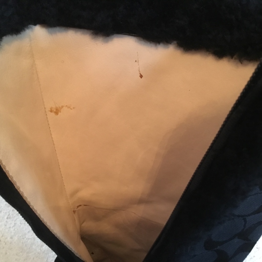 Coach Black Jordana Wedge Boots - Picture 8 of 9